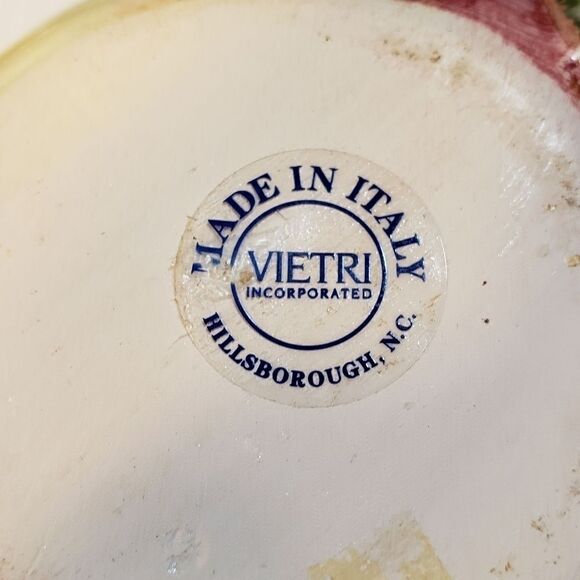 Vietri Apple Shaped Covered Dish Made in Italy - Picture 10 of 11